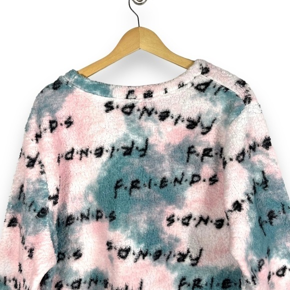 4 for $20 SALE! Friends Teddy Fleece Graphic Lounge Sweatshirt, Dreamy Pink,2X - Picture 9 of 10